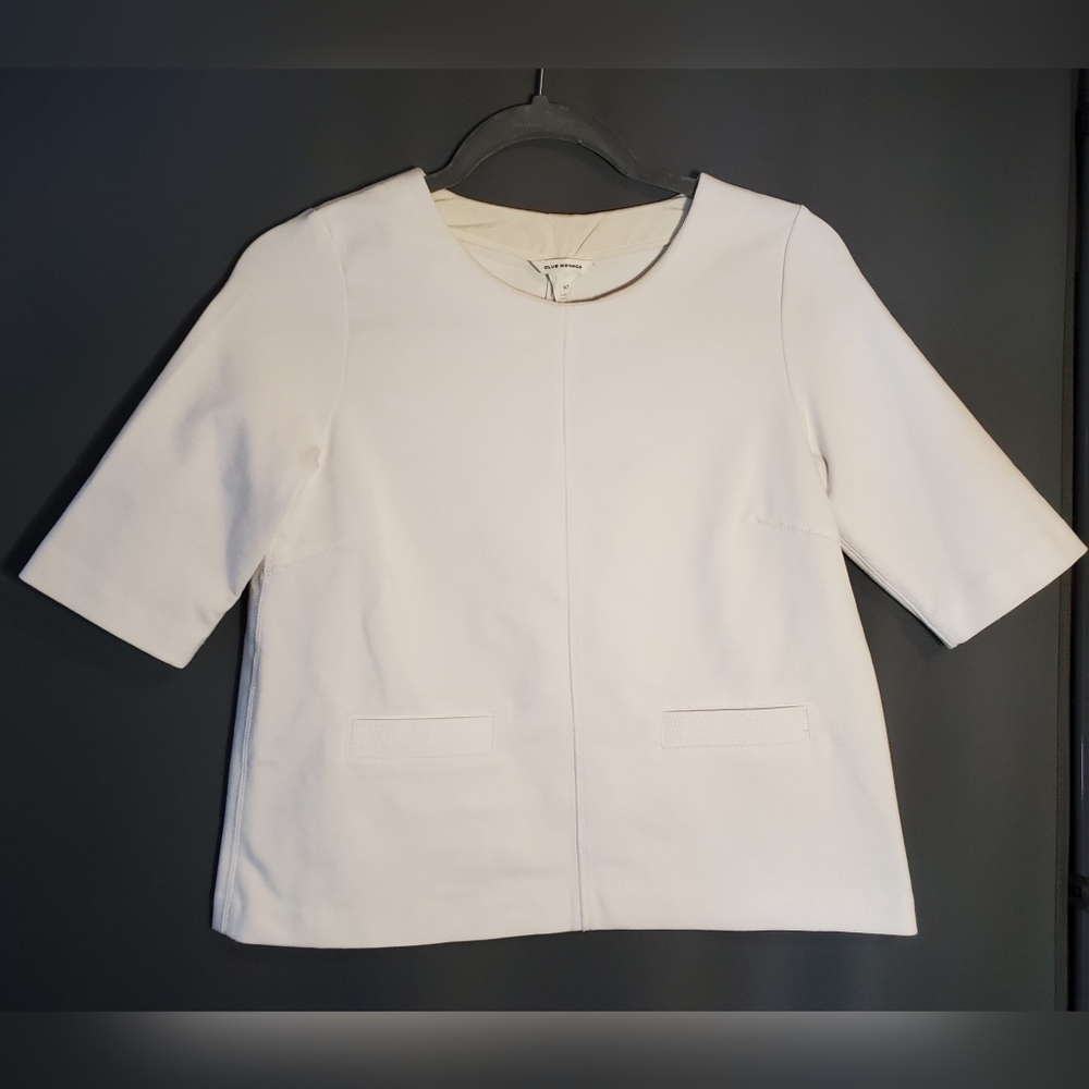 Club Monaco Cropped Boxy Top